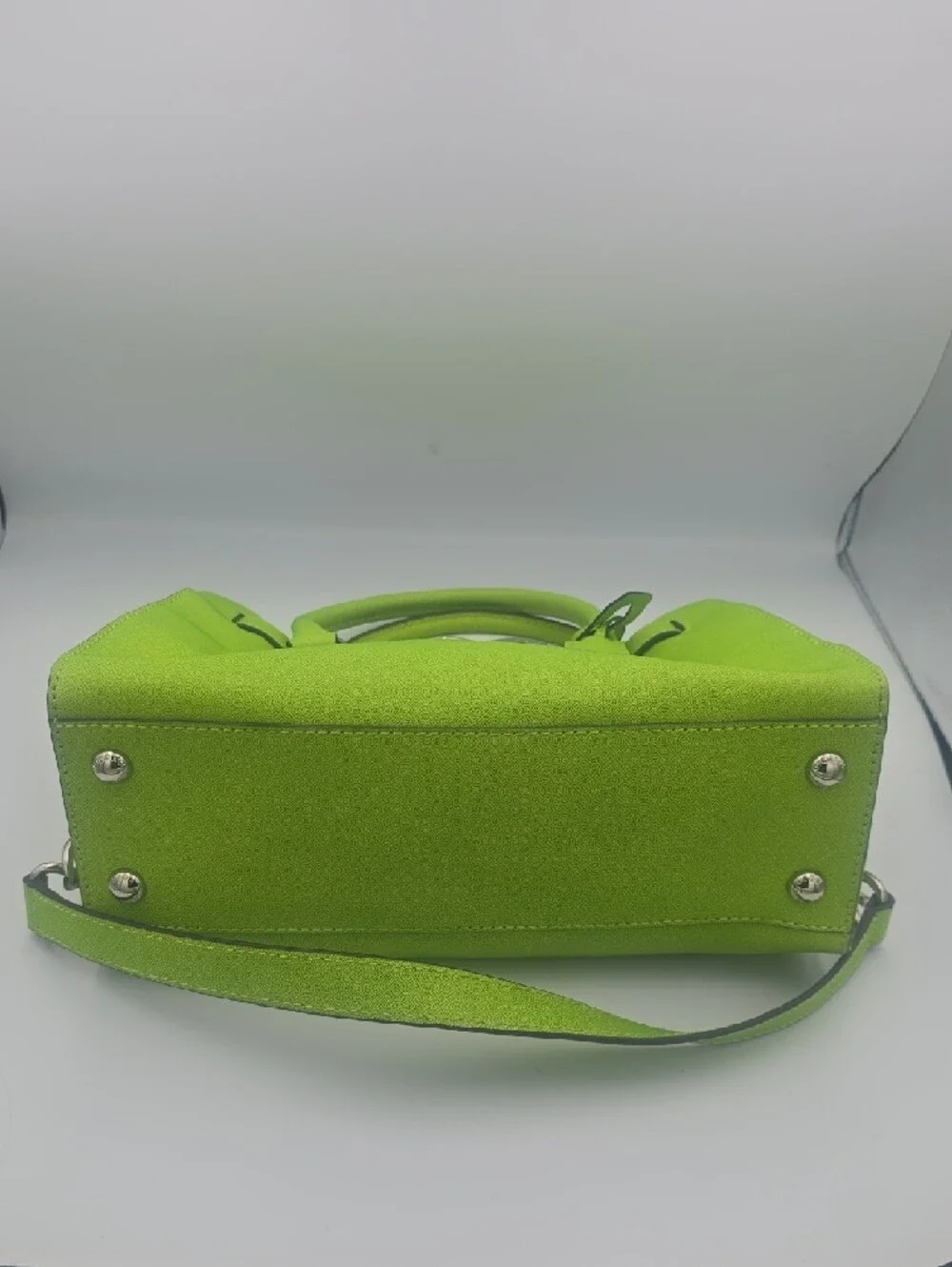 Michael Kors Lime Green Saffiano Leather Satchel